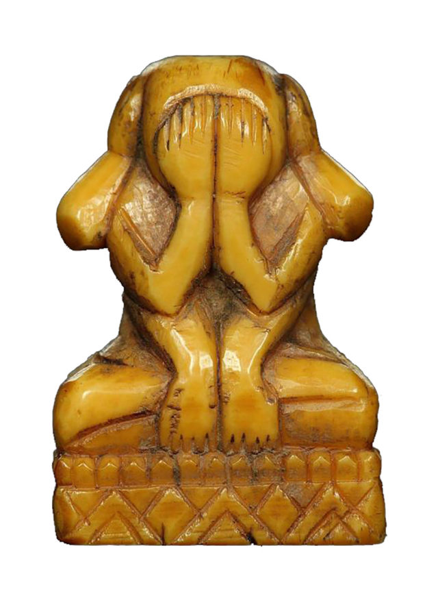 Pid Ta Nga Gae Carved Ivory Nirodha Buddha by LP Derm